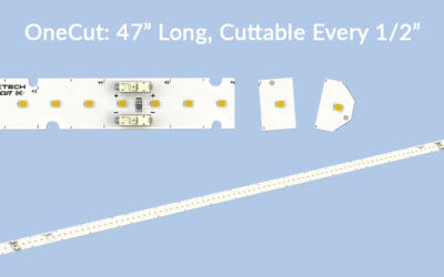 New 47″ Rigid/Linear White LED Module: OneCut – Cuttable Every Half Inch
