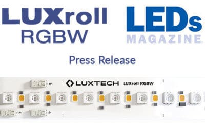 LUXroll RGBW Press Release Featured in LEDs Magazine