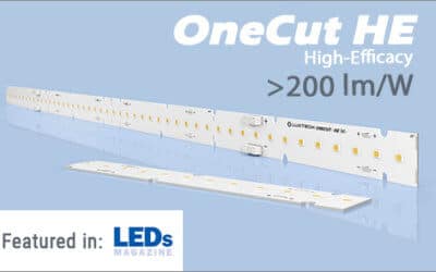 OneCut HE (High-Efficacy) Press Release Featured in LEDs Magazine