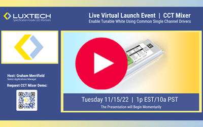 LUXTECH Hosts Live Virtual Product Launch Event for CCT Mixer – Watch Now!